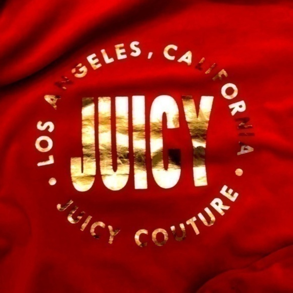 Juicy Couture Red Zip up Hoodie